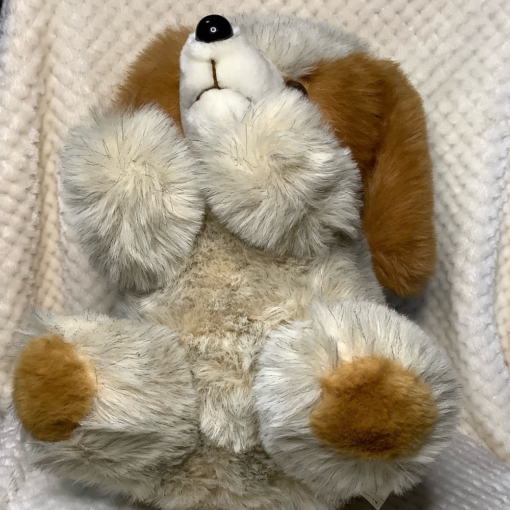 Vintage Unbranded Plush Sitting Puppy Dog Stuffed Animal Toy - Picture 3 of 14